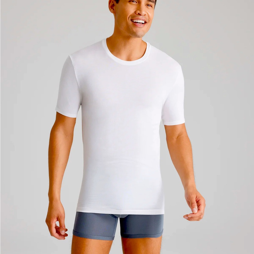 6 pack Tommy John Second Skin Crew Neck Stay-Tucked Undershirt